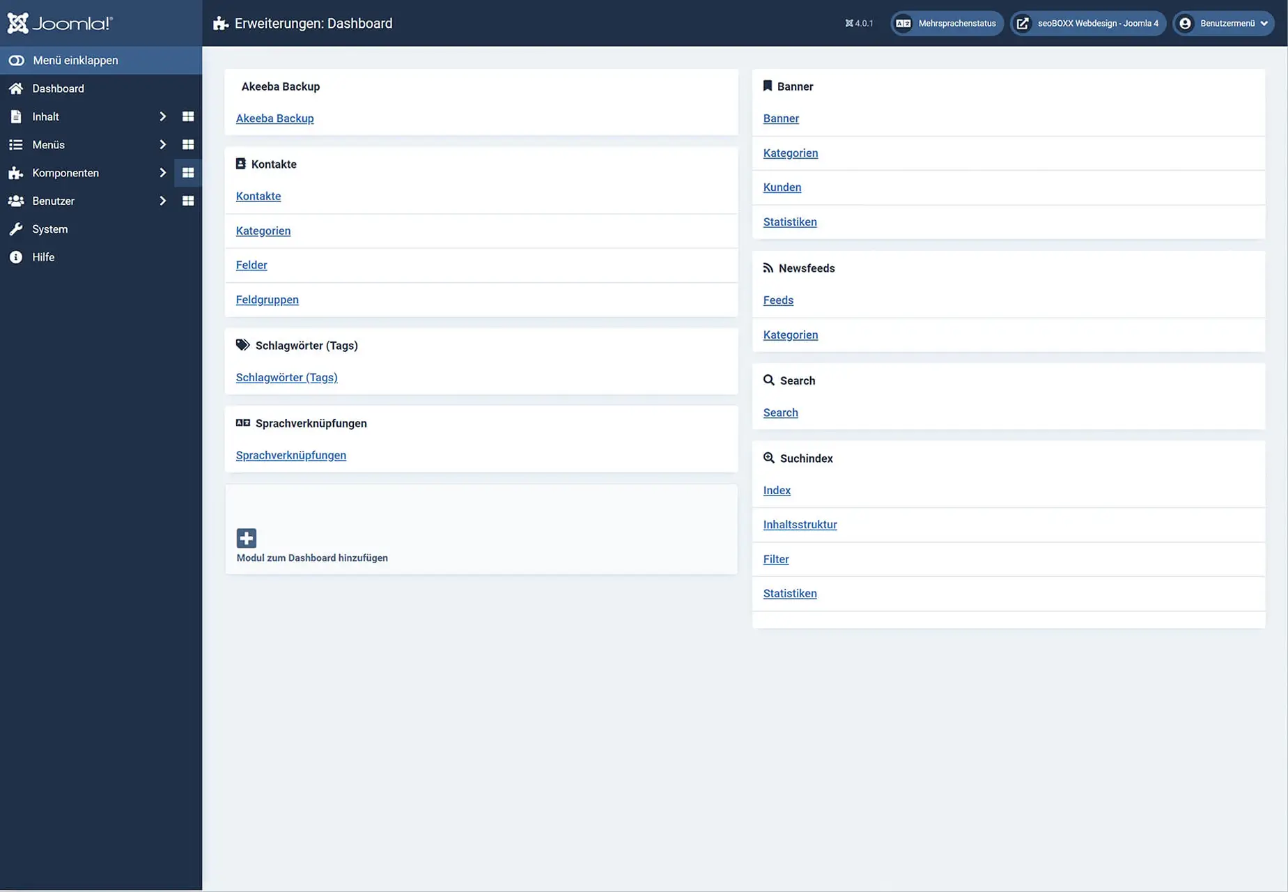 Joomla4! - Komponenten