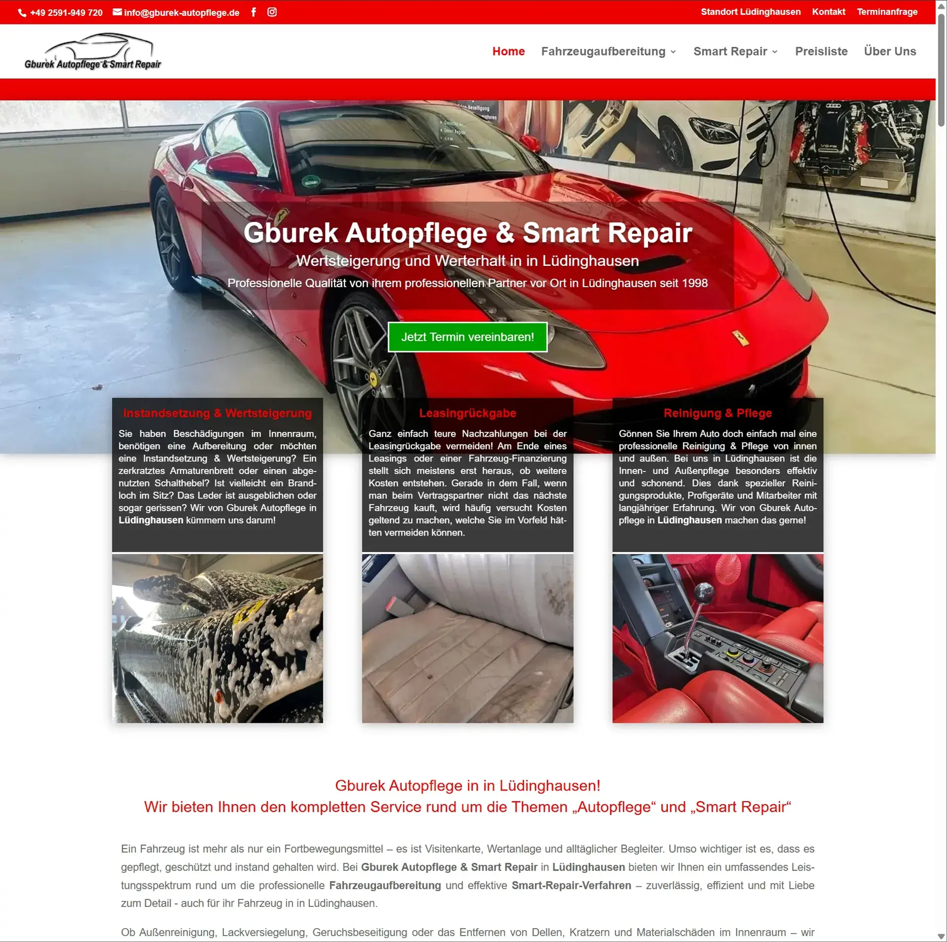Gburek Autopflege & Smart Repair Lüdinghausen - Beitragsbild