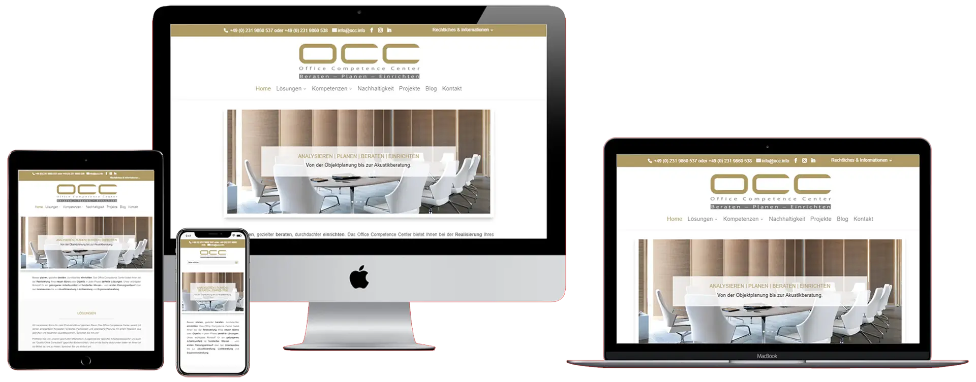 OCC - Office Competence Center - Lünen - MockUp