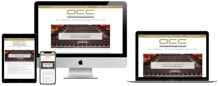 OCC - Office Competence Center - Lünen - Saalbestuhlung - MockUp