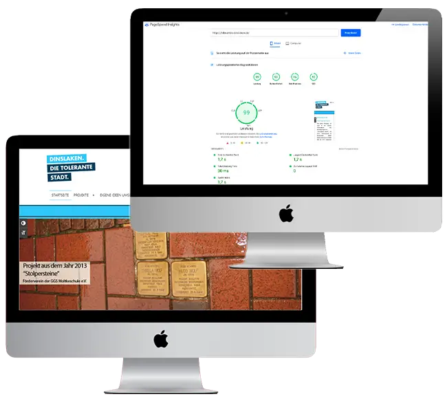 Slideshow - Bilder - WordPress und Joomla Websites - SEO - Ladezeiten Tolerantes Dinslaken